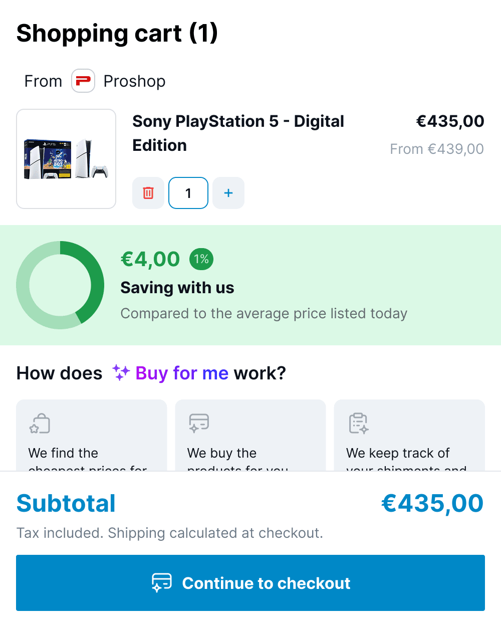 We build your cart