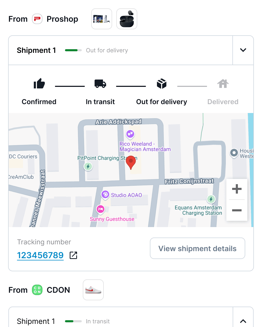 We update you on deliveries