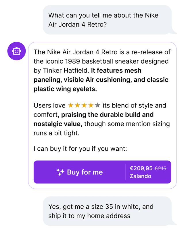 Agentic Commerce for AI Assistants
